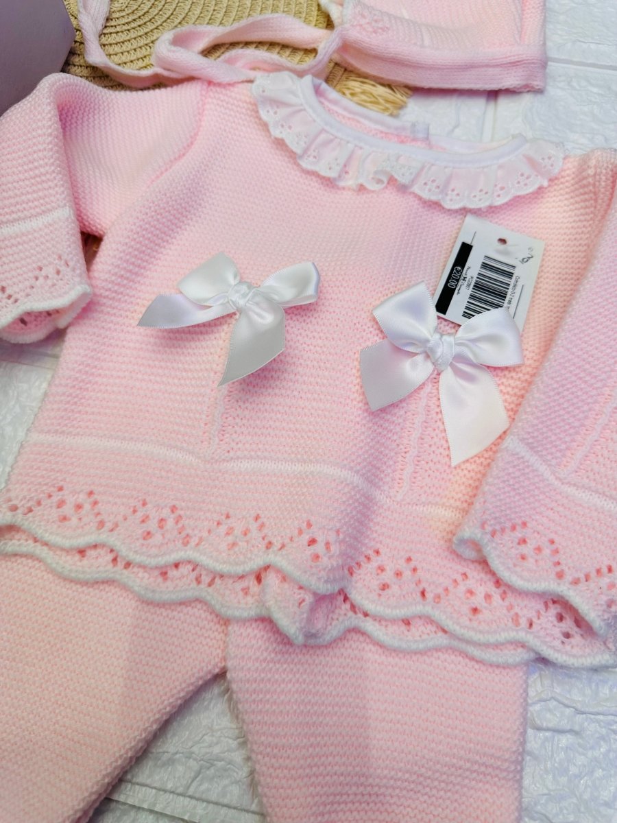 Set nascita fiocco Rosa cuffietta - Piccole Canaglie - 