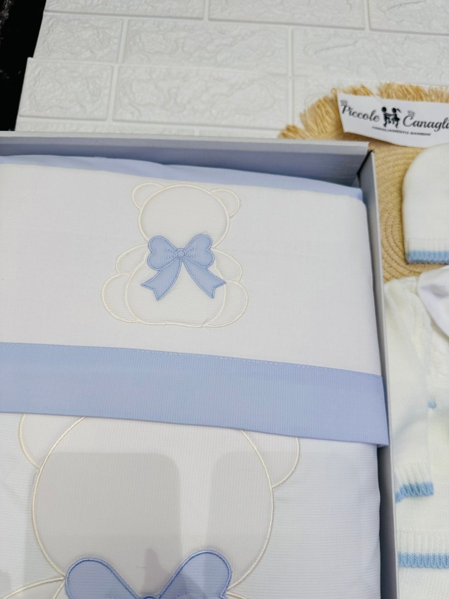 Set Nascita Forever celeste Pon Pon - Piccole Canaglie - 