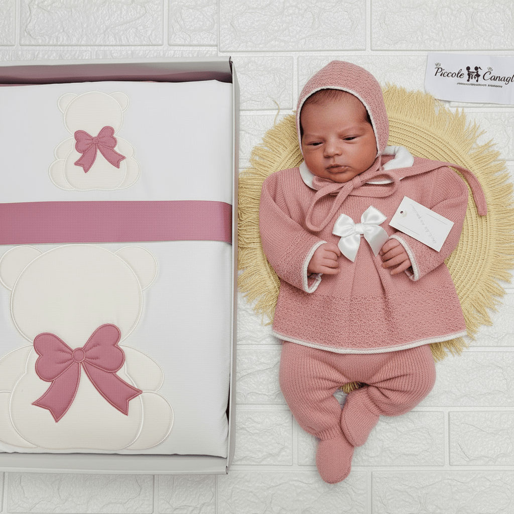 Set nascita Forever rosa antico - Piccole Canaglie - 