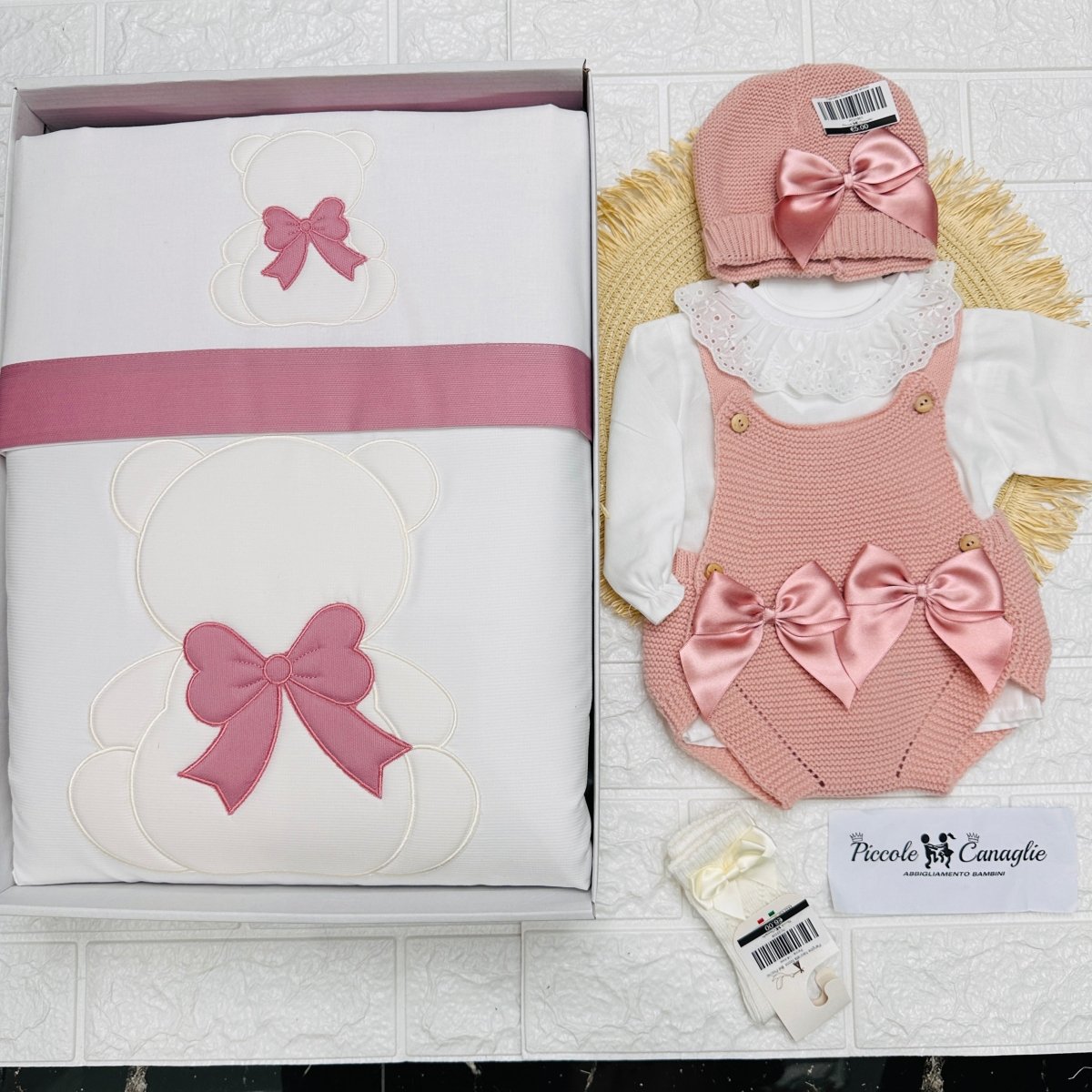 Set Nascita Forever saloppetta rosa antico - Piccole Canaglie - 