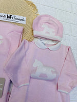 Set nascita in cotone cavallino nazareno gabrielli DIS7 - Piccole Canaglie - 