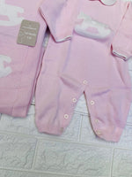 Set nascita in cotone cavallino nazareno gabrielli DIS7 - Piccole Canaglie - 