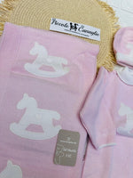 Set nascita in cotone cavallino nazareno gabrielli DIS7 - Piccole Canaglie - 