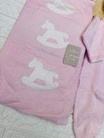 Set nascita in cotone cavallino nazareno gabrielli DIS7 - Piccole Canaglie - 