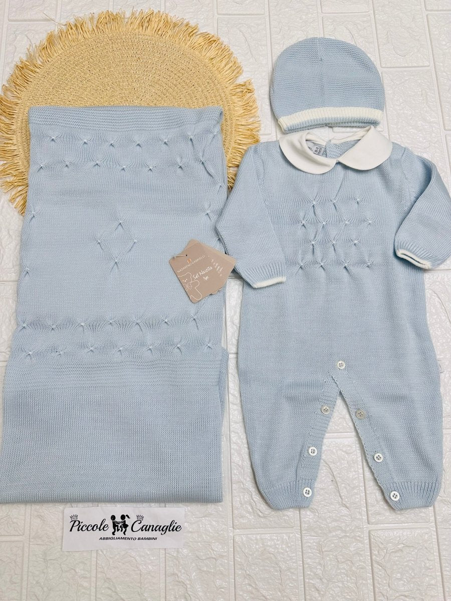 Set Nascita Nazareno Gabrielli DIS4 Celeste - Piccole Canaglie - PC24072