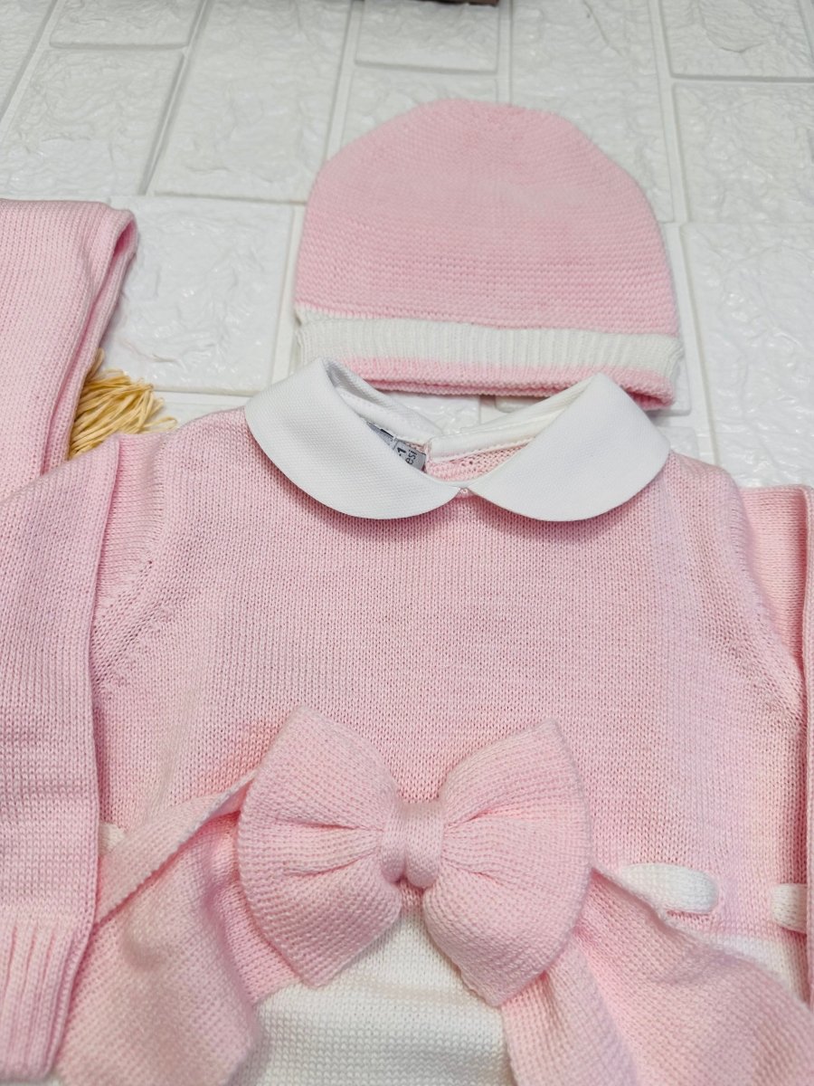 Set Nascita Nazareno Gabrielli Disegno Fiocco Rosa 3485 - Piccole Canaglie - PC26901