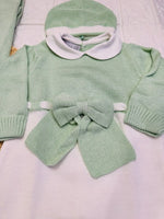 Set Nascita Nazareno Gabrielli Disegno Fiocco Verde 3485 - Piccole Canaglie - PC26897