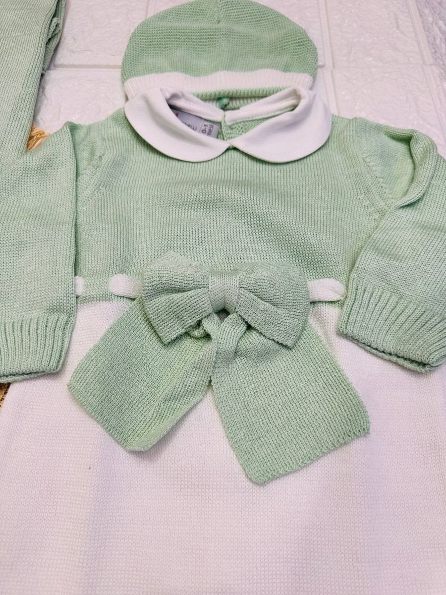 Set Nascita Nazareno Gabrielli Disegno Fiocco Verde 3485 - Piccole Canaglie - PC26897