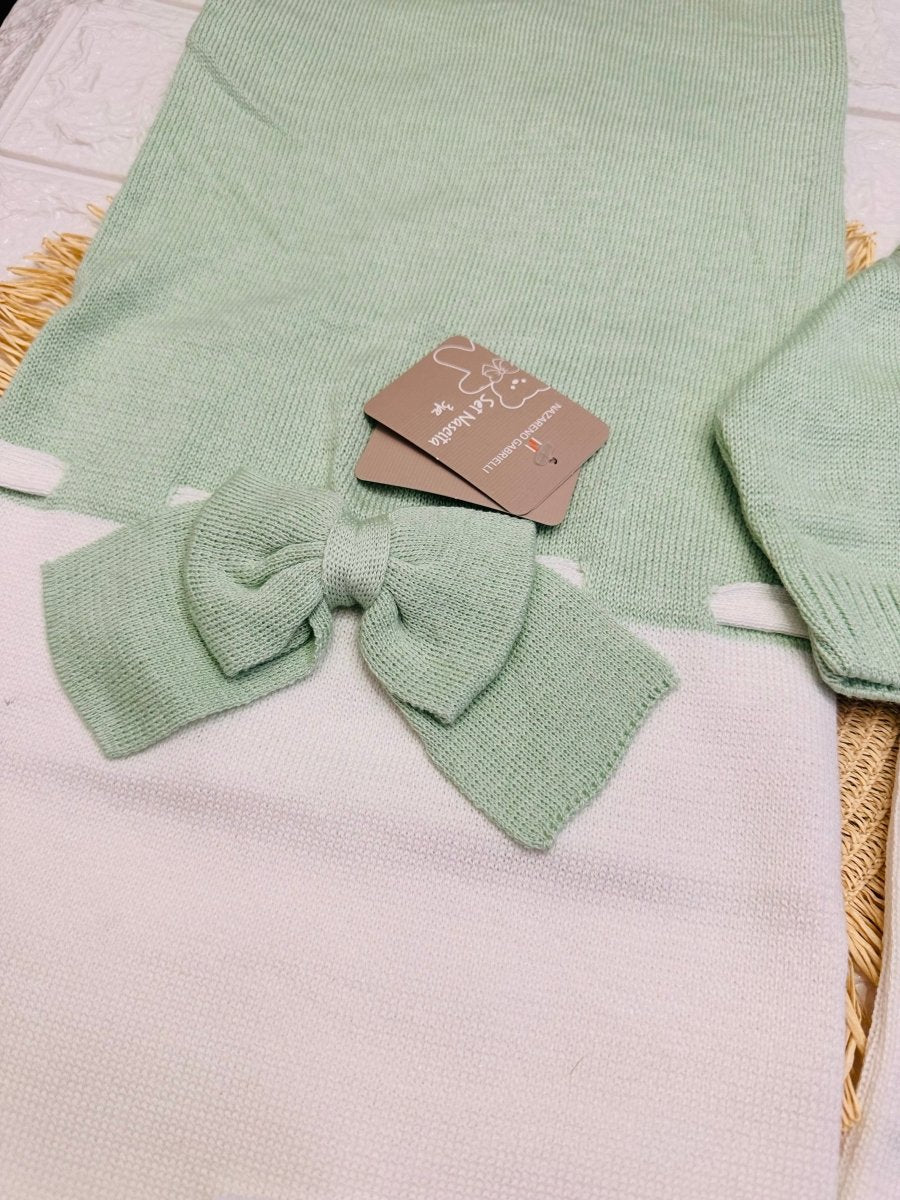 Set Nascita Nazareno Gabrielli Disegno Fiocco Verde 3485 - Piccole Canaglie - PC26897