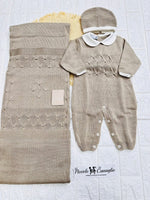 Set Nascita Nazareno Gabrielli NG3488 tortora - Piccole Canaglie - PC23766