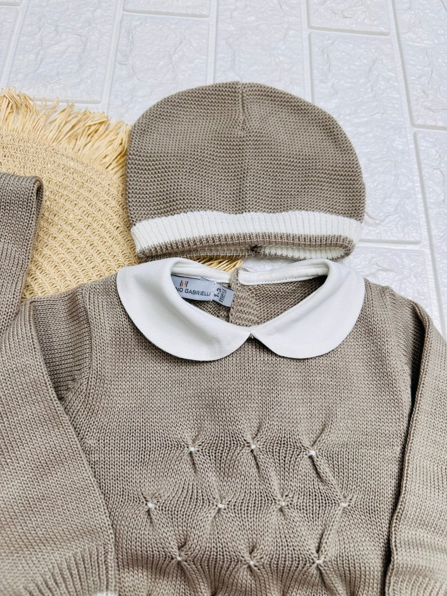 Set Nascita Nazareno Gabrielli NG3488 tortora - Piccole Canaglie - PC23766