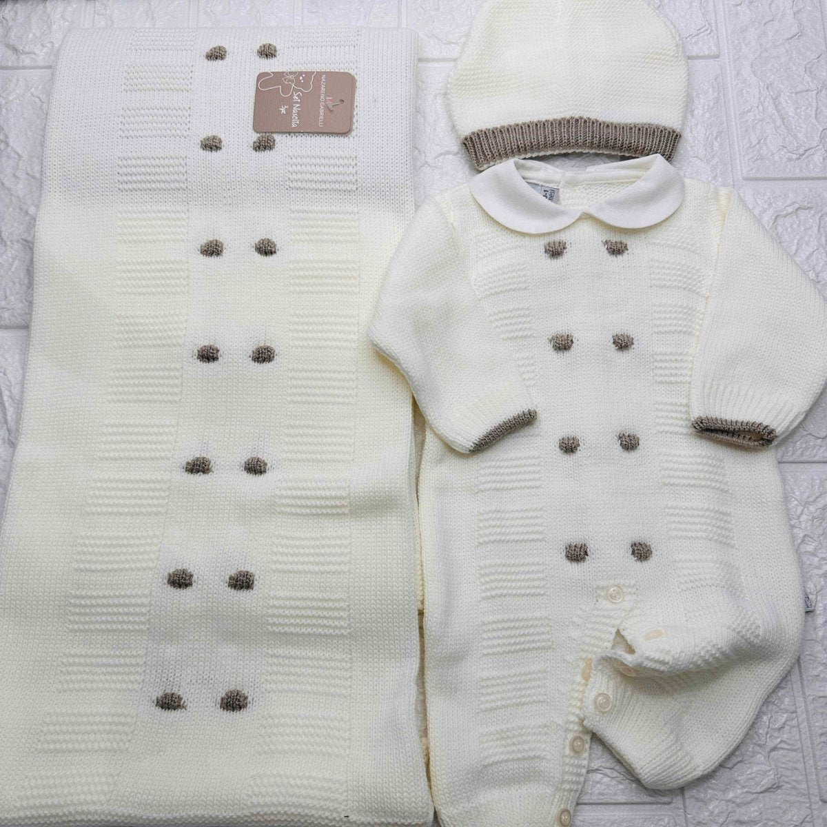 Set Nascita Nazareno Gabrielli panna DIS 3 - Piccole Canaglie - PC20697