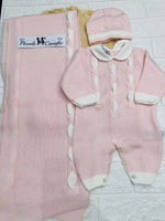 Set Nascita Nazareno Gabrielli treccia NG3488 Dis 12 rosa - Piccole Canaglie - PC29820