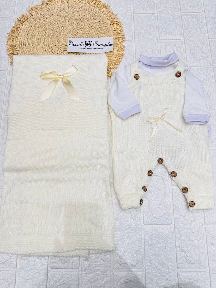 Set nascita neonati salopetta - Piccole Canaglie - PC22273