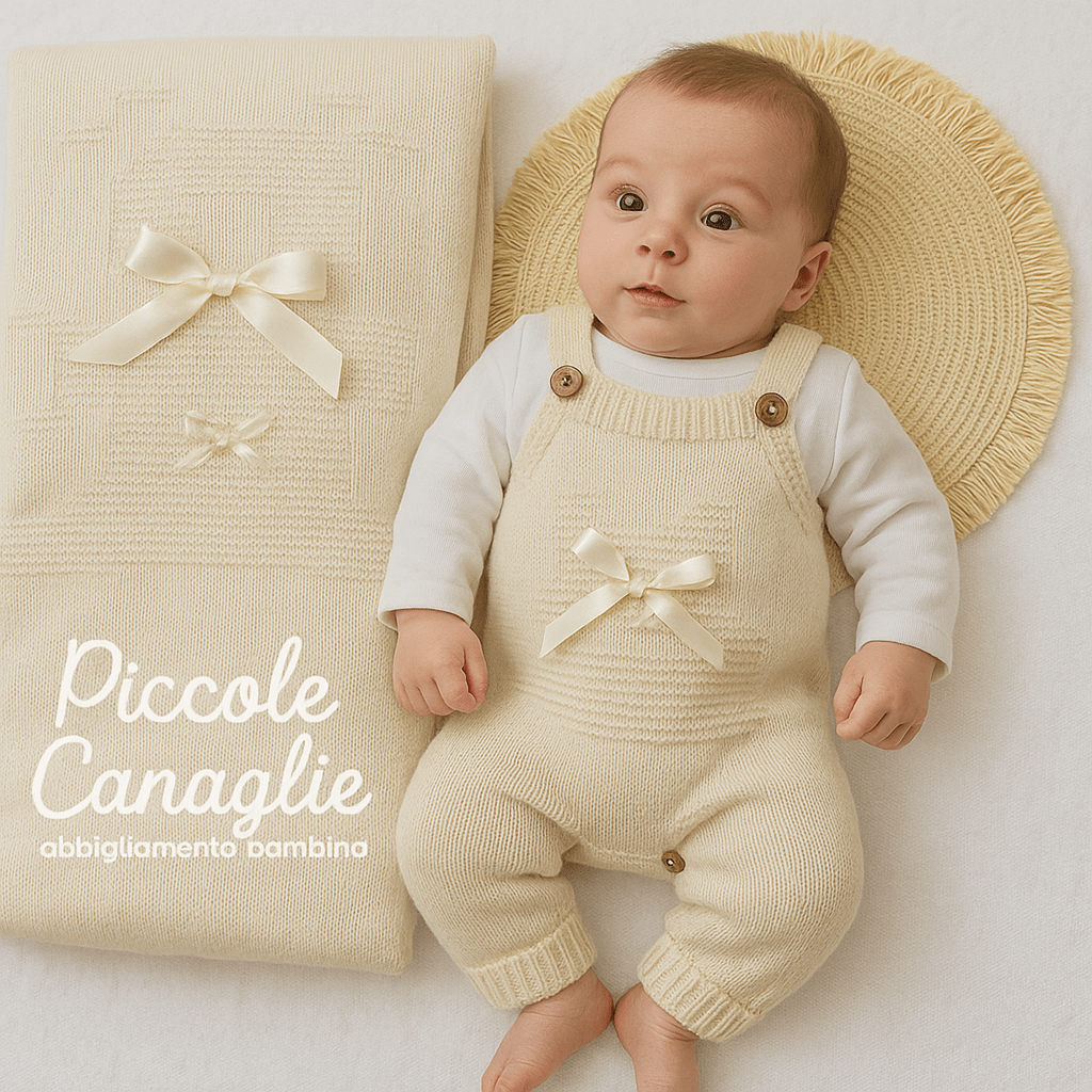 Set nascita neonati salopetta - Piccole Canaglie - PC22273