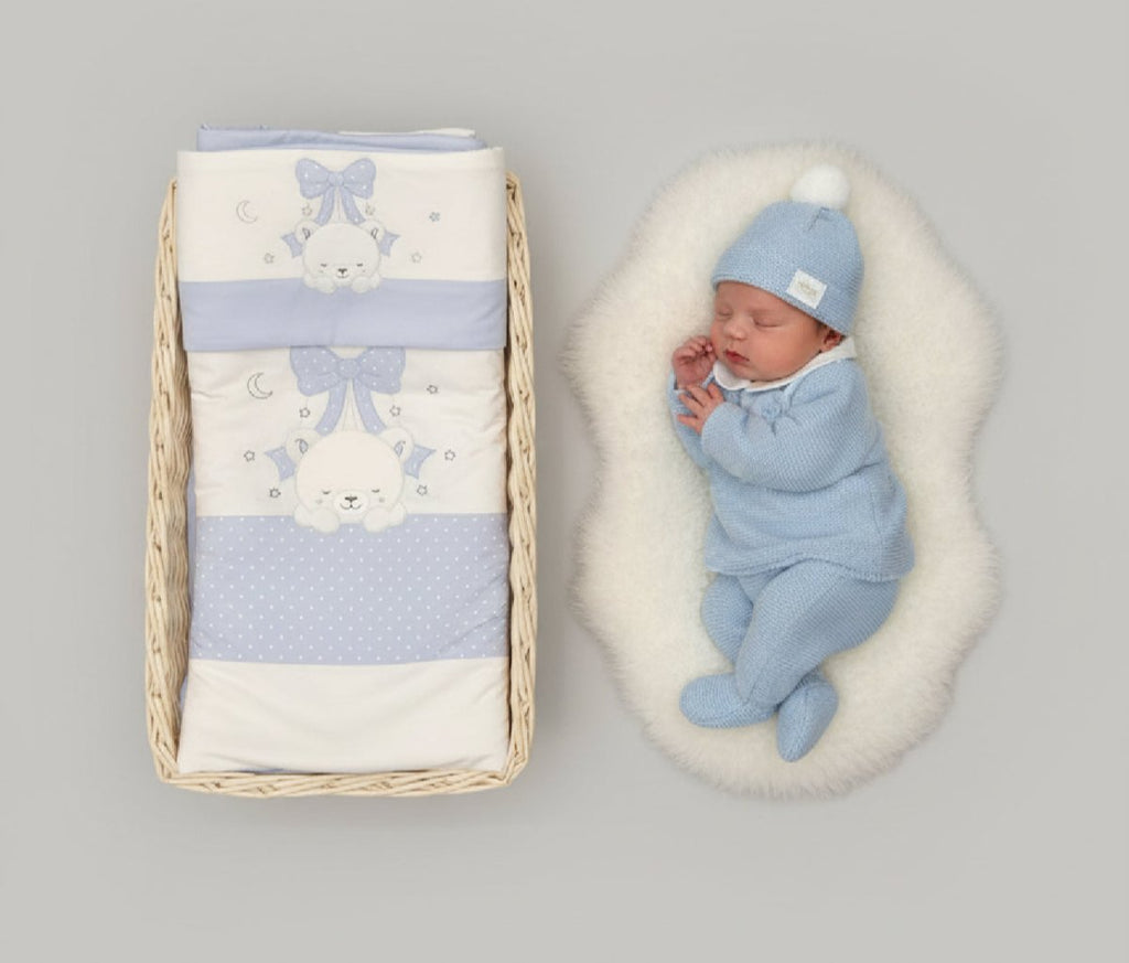Set Nascita Orso Fiocco Celeste - Piccole Canaglie - 