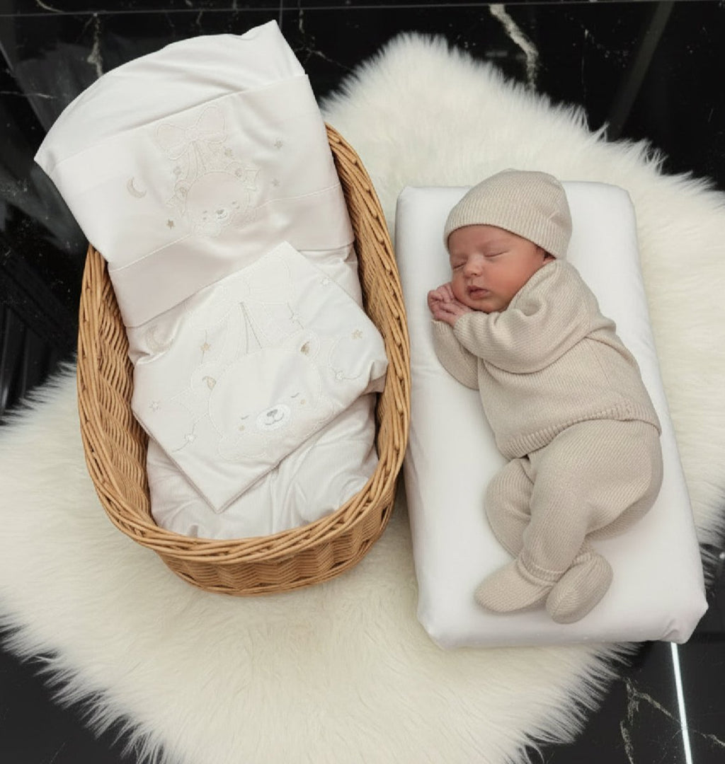 Set Nascita orso fiocco Panna - Piccole Canaglie - 