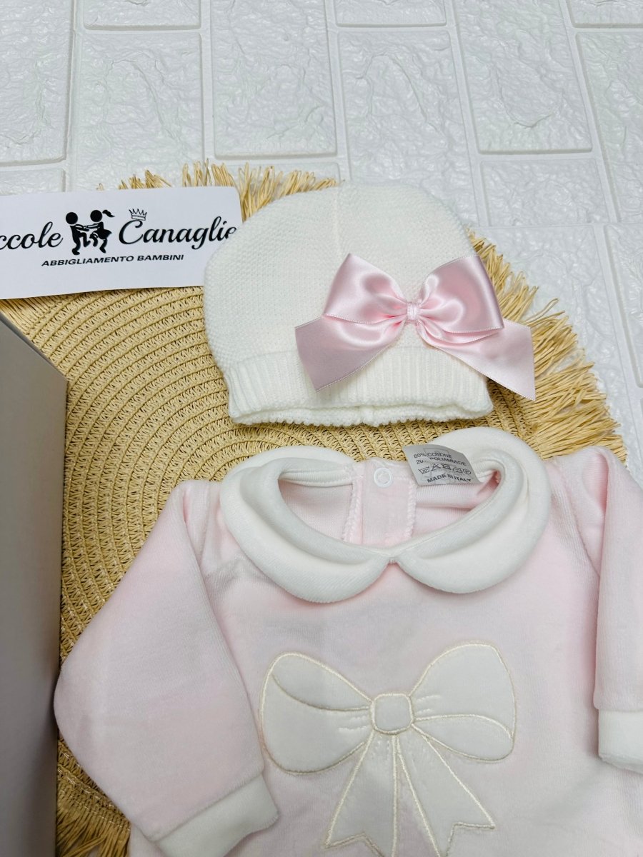 Set Nascita Orso Fiocco Rosa - Piccole Canaglie - 