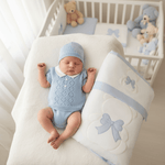 Set Nascita Pagliaccetto Linea Diamond Celeste - Piccole Canaglie - 