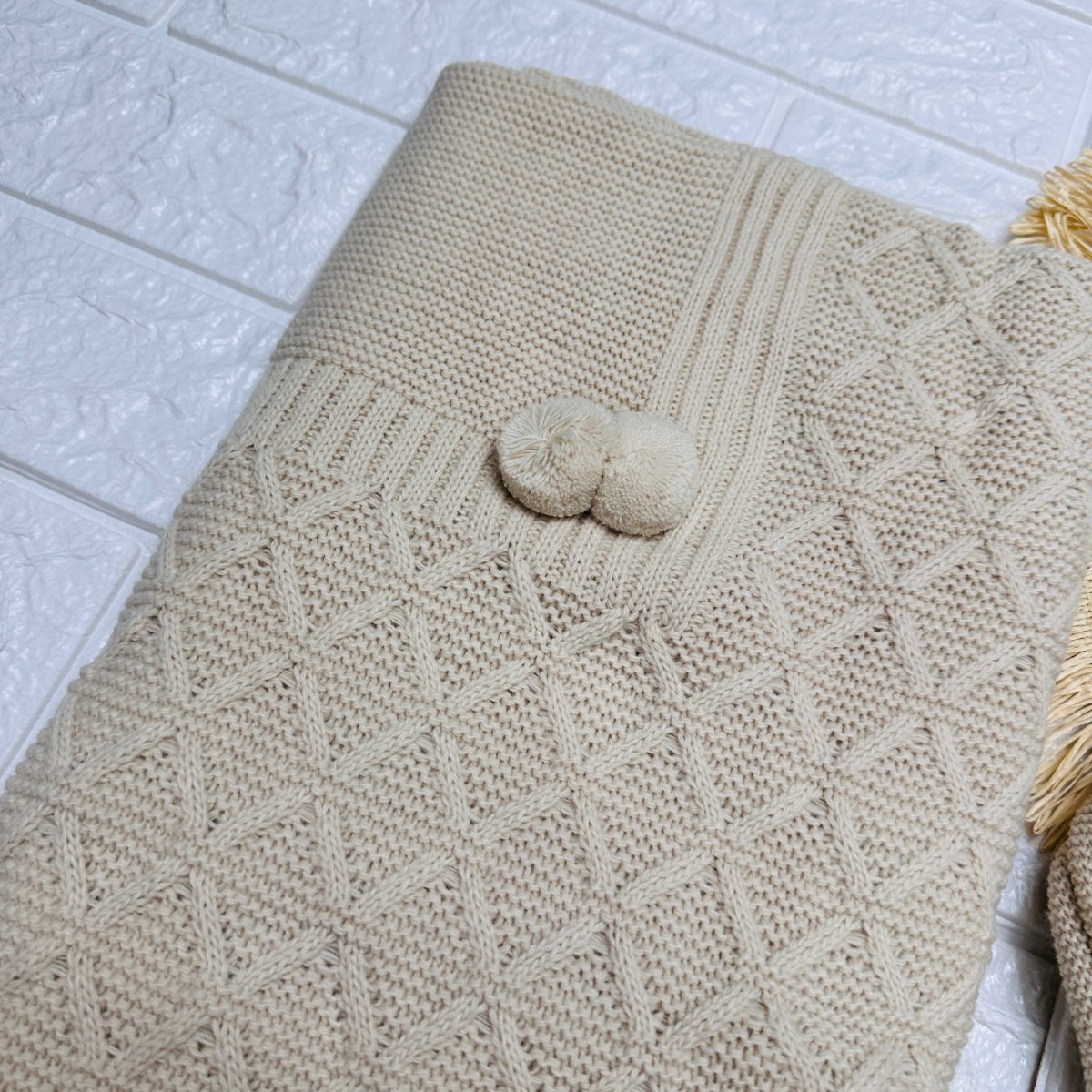 Set Nascita Pon Pon Beige - Piccole Canaglie - PC22912