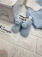 Set nascita Pon Pon Celeste - Piccole Canaglie - 