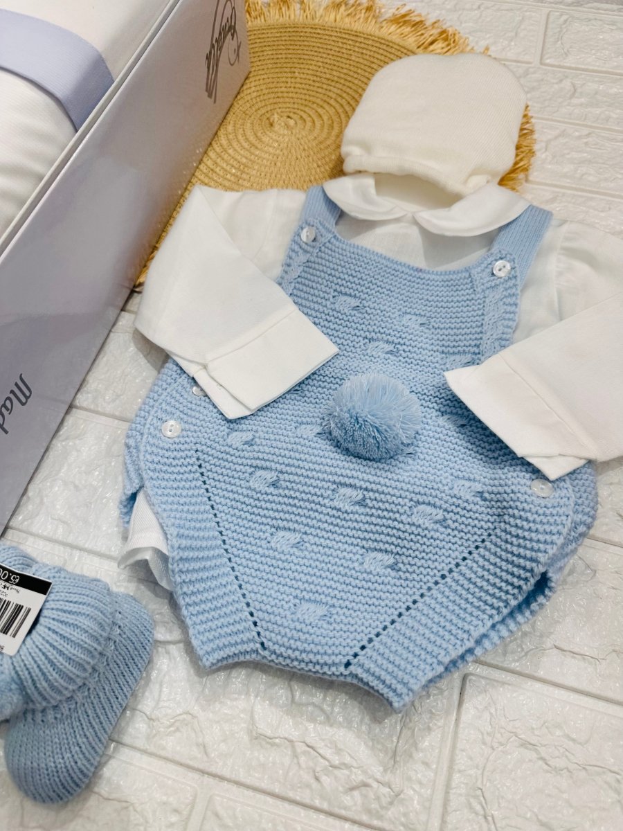 Set nascita Pon Pon Celeste - Piccole Canaglie - 