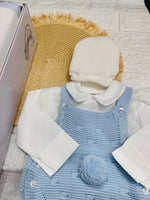 Set nascita Pon Pon Celeste - Piccole Canaglie - 