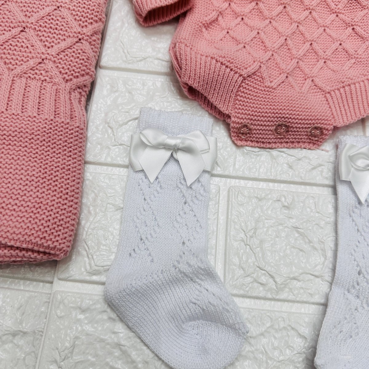 Set Nascita Pon Pon Rosa antico - Piccole Canaglie - PC22913