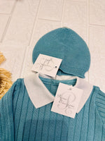 Set Nascita Prime Emozioni Puro Cotone Disegno Orso Ottanio 3131 - Piccole Canaglie - PC26893