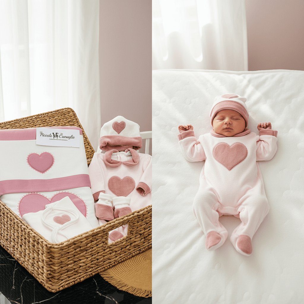 Set nascita Tema cuore - Piccole Canaglie - 