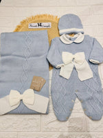 Set Nascita Tessuto invernale Nazareno Gabrielli fiocco celeste NG3488 DIS 14 - Piccole Canaglie - PC29613