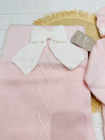Set Nascita Tessuto invernale Nazareno Gabrielli fiocco rosa NG3488 DIS 14 - Piccole Canaglie - PC29609