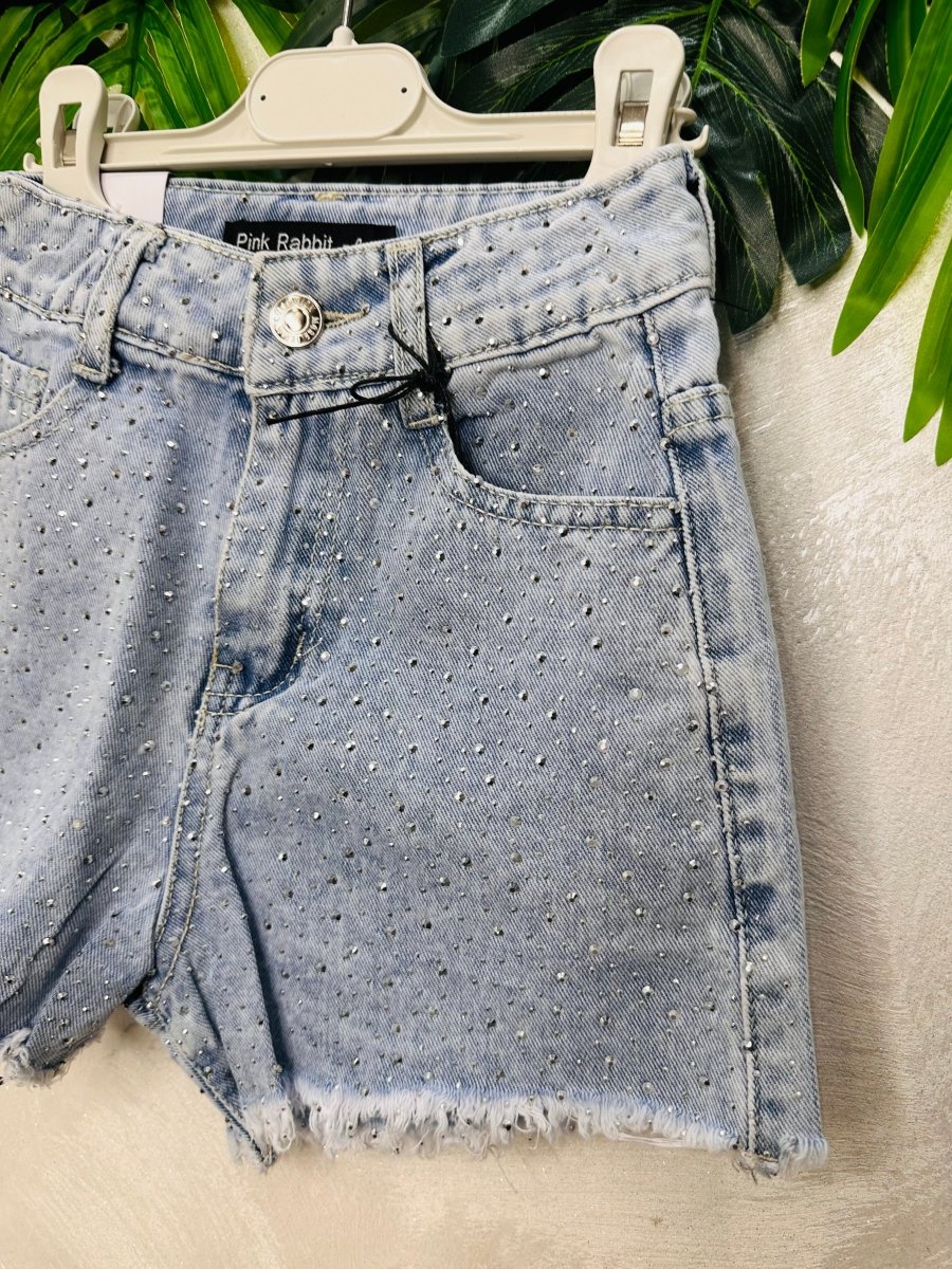 Shorts Pink Rabbit Chiaro 316 Brillantini - Piccole Canaglie - PC25770