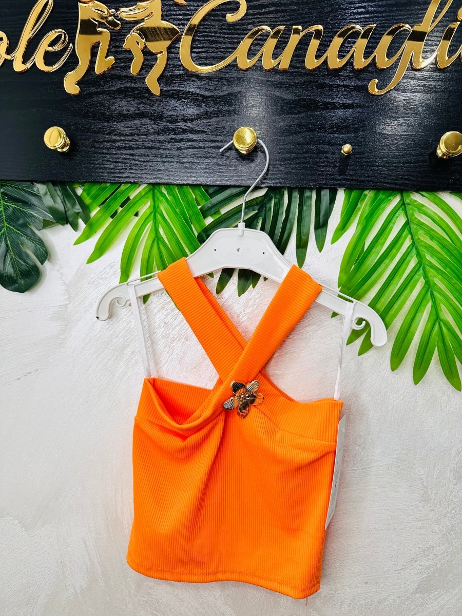 Top Incrocio Arancio 5598 - Piccole Canaglie - PC28863
