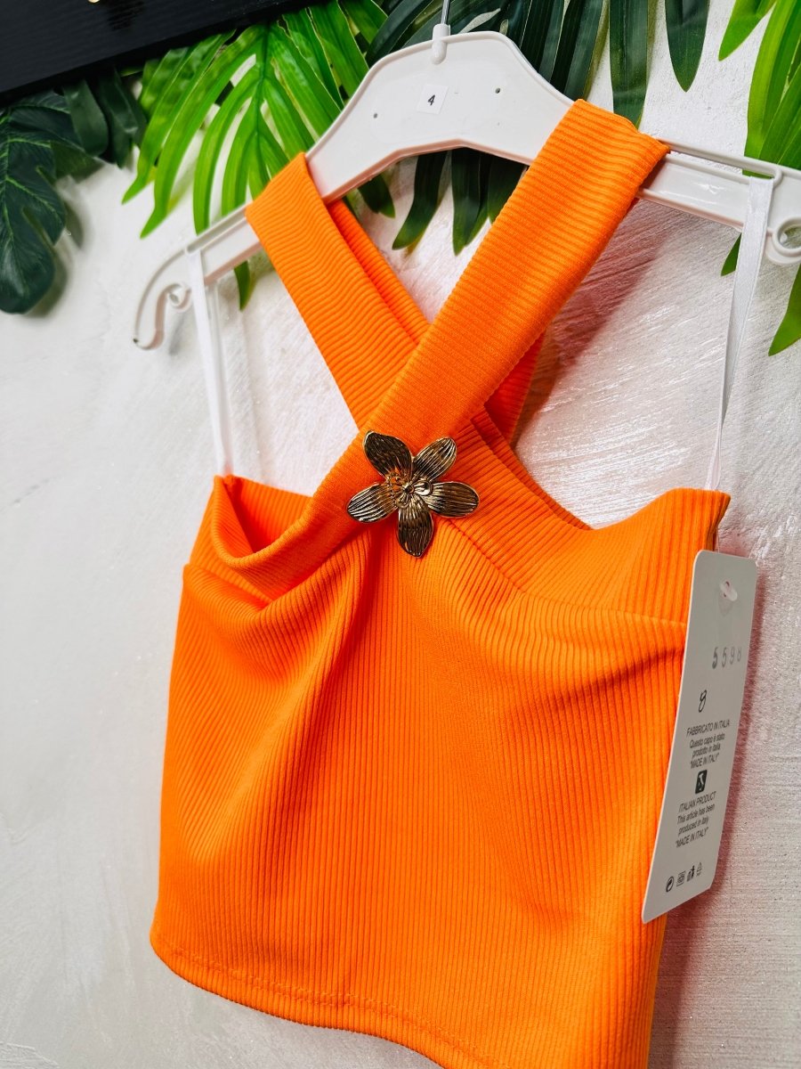 Top Incrocio Arancio 5598 - Piccole Canaglie - PC28863
