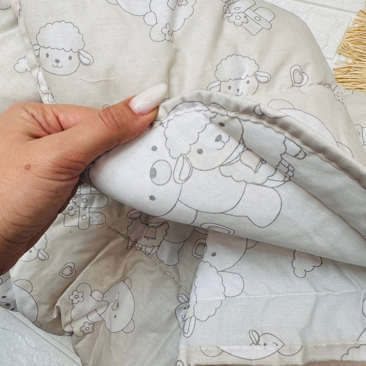 Trapunta culla + Paracolpi Begie - Piccole Canaglie - PC22700