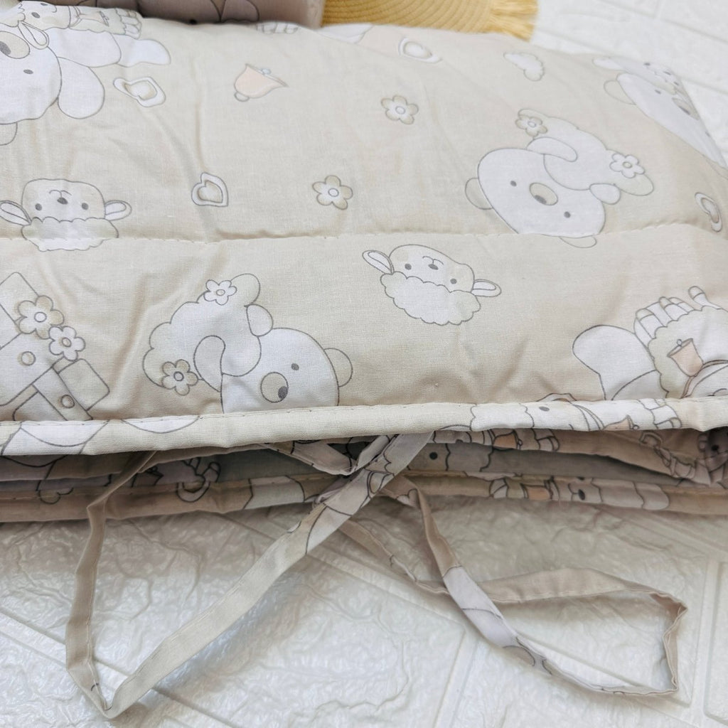 Trapunta culla + Paracolpi Begie - Piccole Canaglie - PC22700