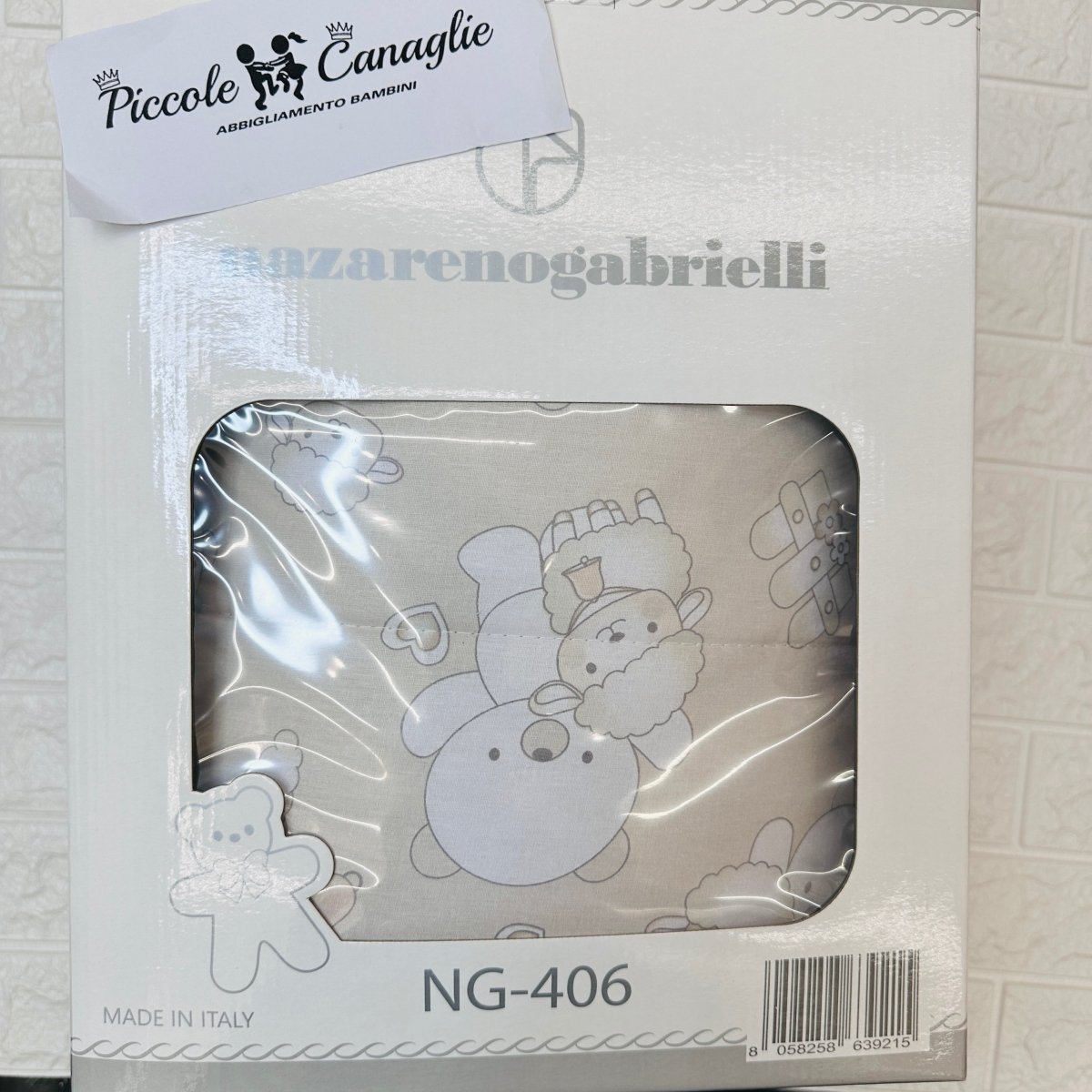 Trapunta culla + Paracolpi Begie - Piccole Canaglie - PC22700
