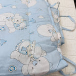 Trapunta Culla + Paracolpi Celeste - Piccole Canaglie - PC22701