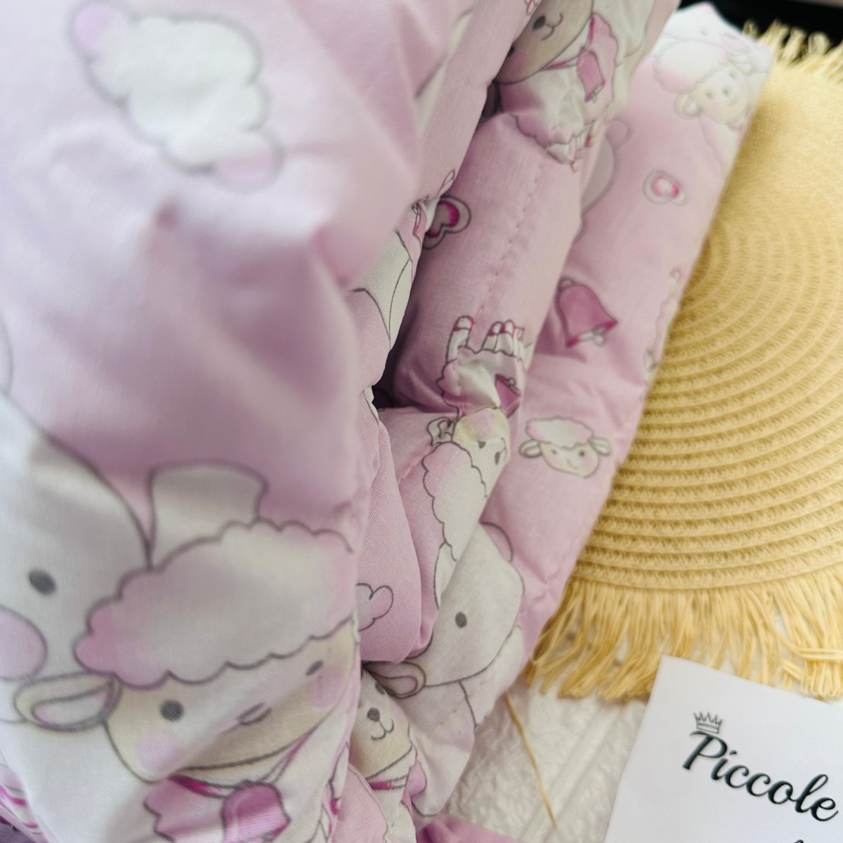 Trapunta culla + paracolpi rosa - Piccole Canaglie - PC22702