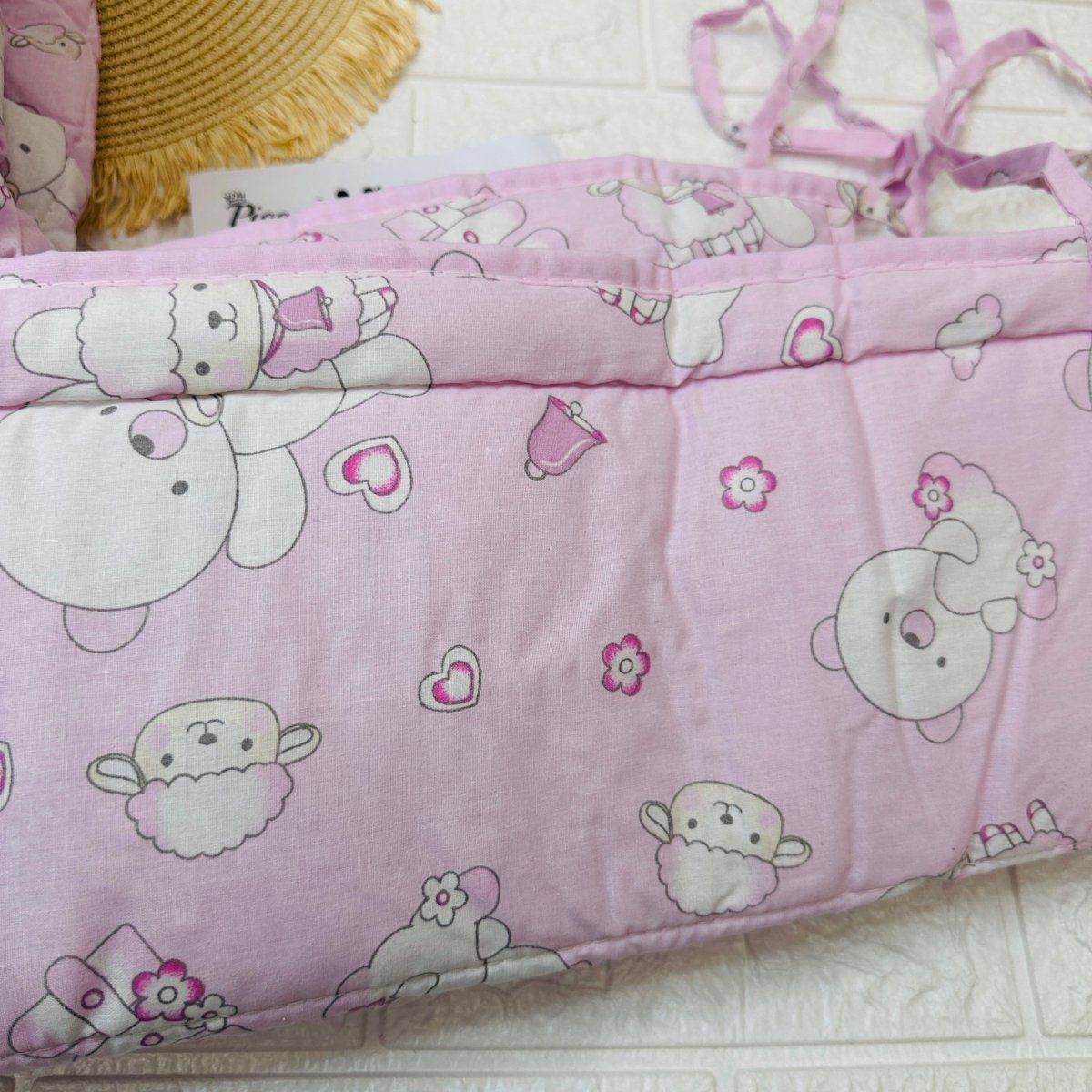 Trapunta culla + paracolpi rosa - Piccole Canaglie - PC22702