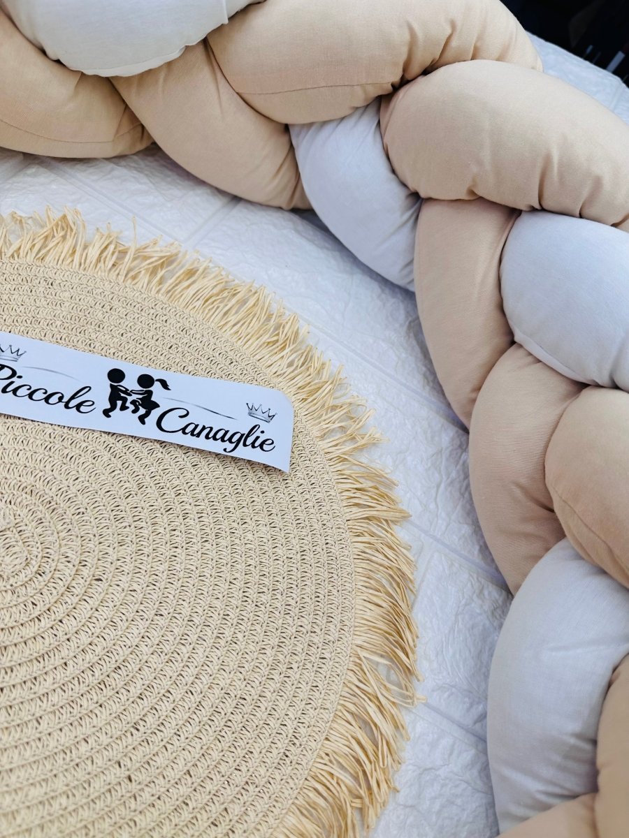 Treccia Paracolpi Beige Lunghezza 205cm Altezza 15cm - Piccole Canaglie - PC29995