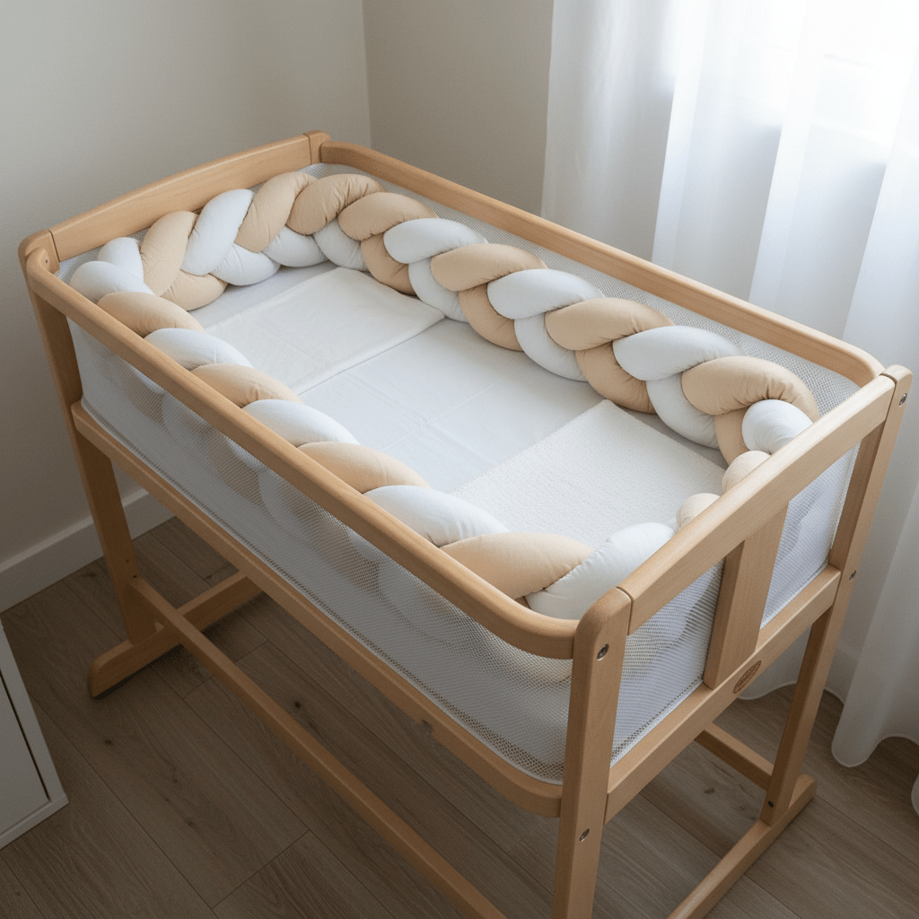 Treccia Paracolpi Beige Lunghezza 205cm Altezza 15cm - Piccole Canaglie - PC29995
