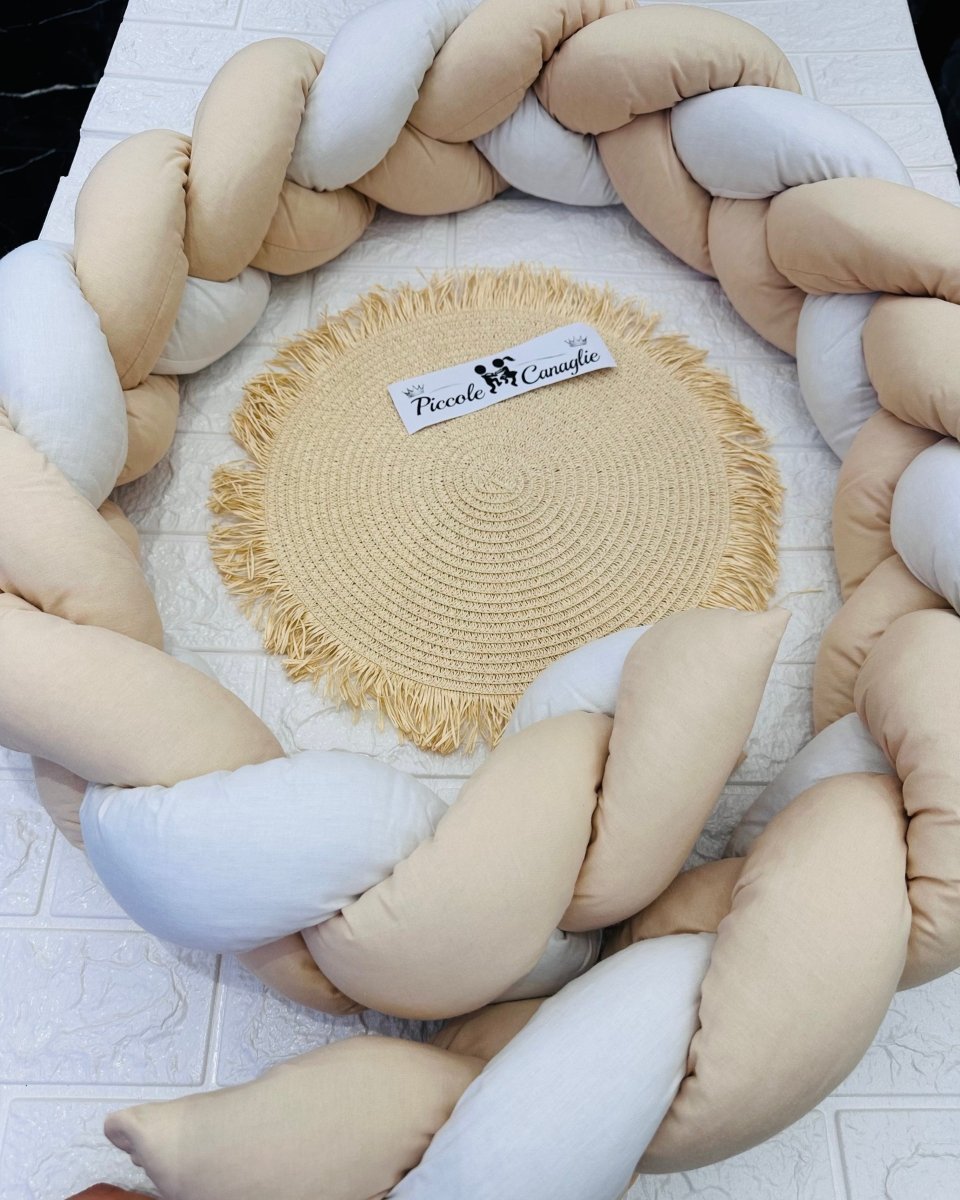 Treccia Paracolpi Beige Lunghezza 205cm Altezza 15cm - Piccole Canaglie - PC29995