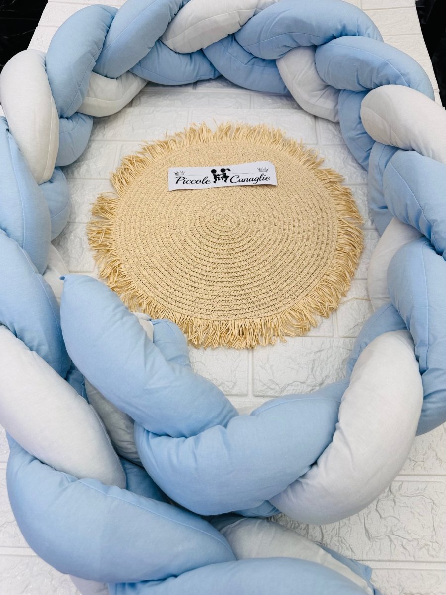 Treccia Paracolpi Celeste Lunghezza 205cm Altezza 15cm - Piccole Canaglie - PC29993