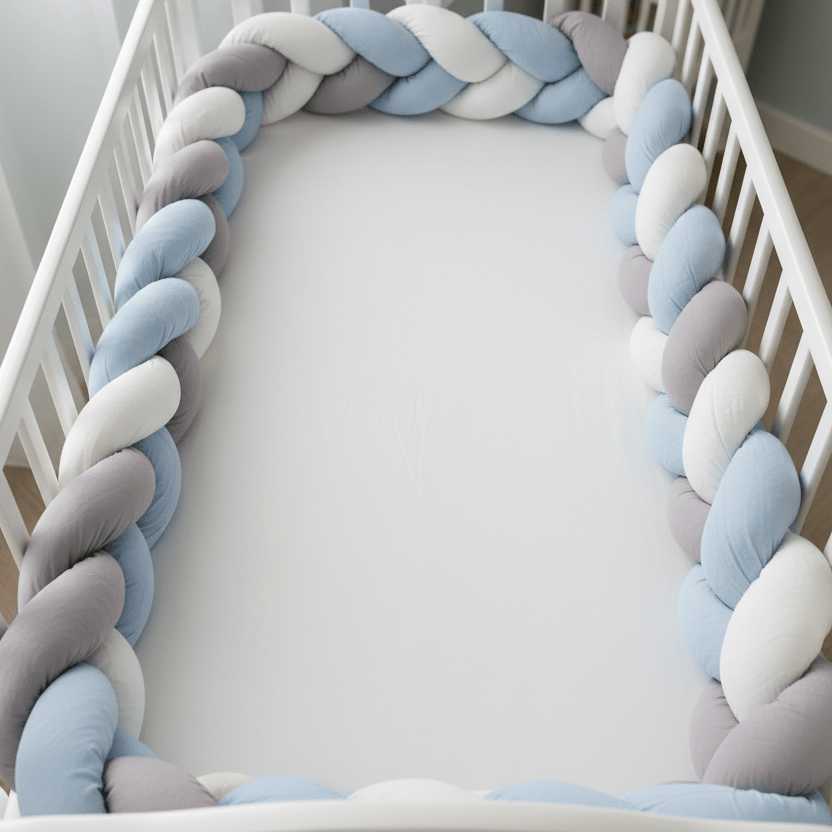 Treccia Paracolpi Celeste Misura Altezza 20cm Lunghezza 215cm - Piccole Canaglie - PC26888