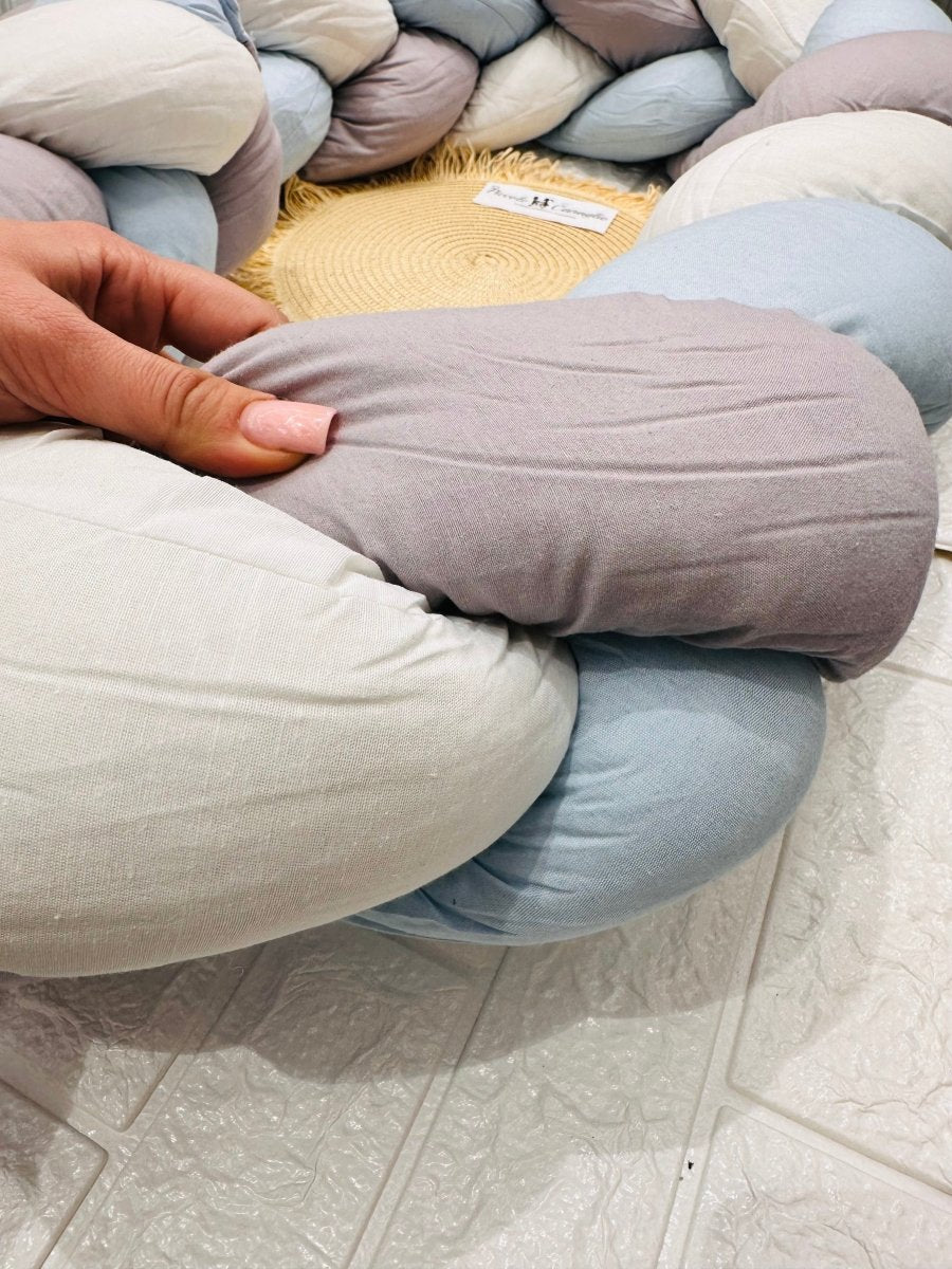 Treccia Paracolpi Celeste Misura Altezza 20cm Lunghezza 215cm - Piccole Canaglie - PC26888