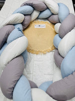 Treccia Paracolpi Celeste Misura Altezza 20cm Lunghezza 215cm - Piccole Canaglie - PC26888