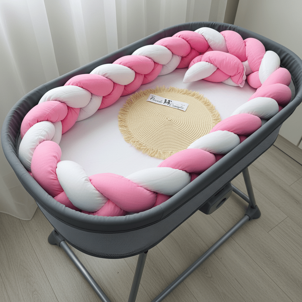 Treccia Paracolpi Rosa Lunghezza 205cm Altezza 15cm - Piccole Canaglie - PC29994