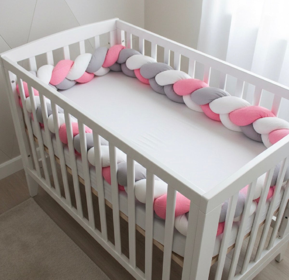 Treccia Paracolpi Rosa Misura Altezza 20cm Lunghezza 215cm - Piccole Canaglie - PC26887